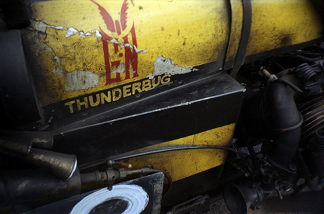 A closeup of the GN Thunderbug logo