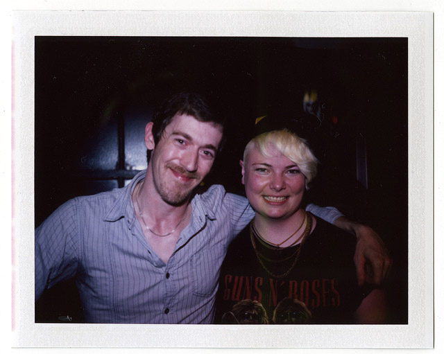 Ryan Mitchell-Smith and Kal Lavelle taken with the Polaroid flash.