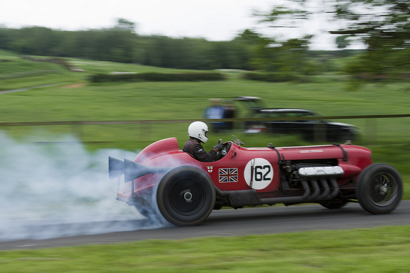 Napier Bentley accelerates from the start at Harewood.
