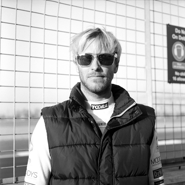 Rick Parfett on the pit wall at Silverstone. - Silverstone Photography