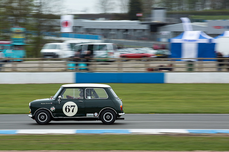Christian Devereux, shown here in his Mini on Sunday morning, lost his life in a crash during the race. My thought are with his family and friends at this sad time.