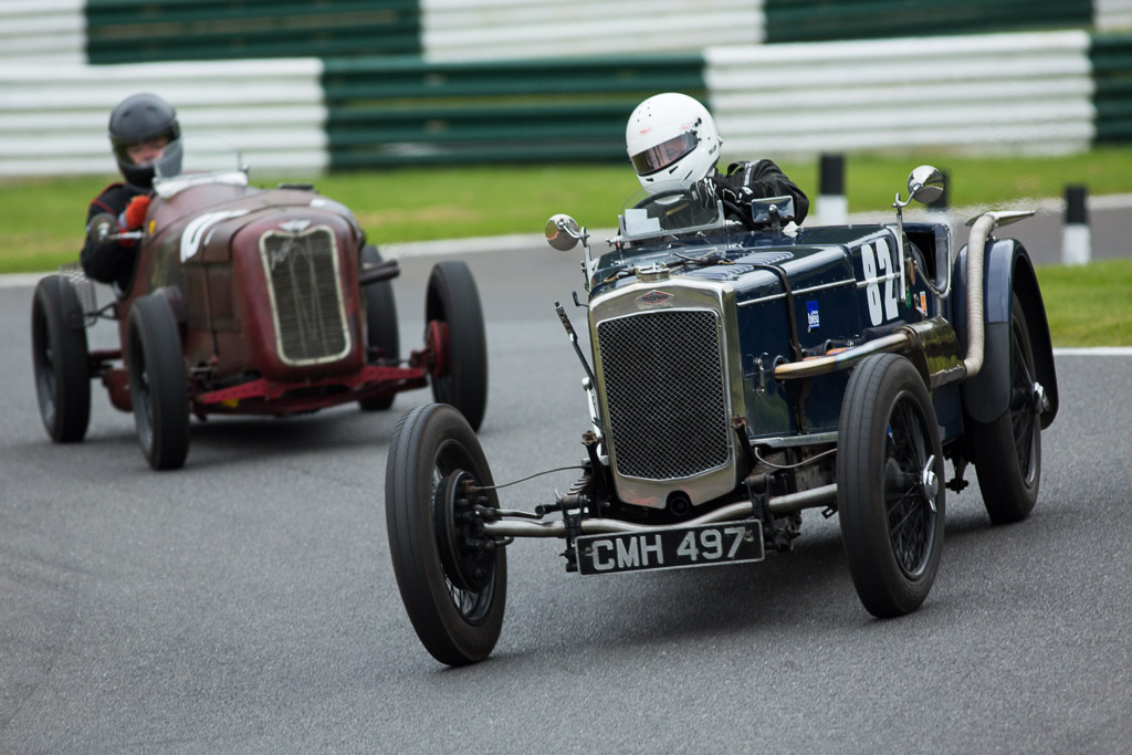 Paul Waine in the Frazer Nash at Cadwell Park